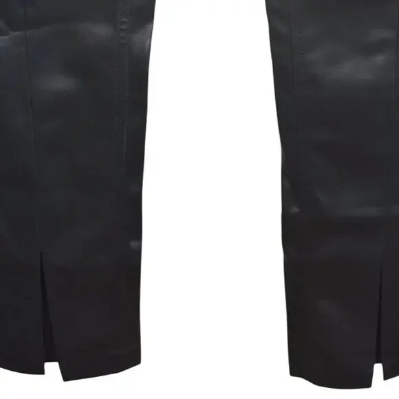 Hudson Barbara High Waist Straight Pant In Black Beauty Faux Leather, Size 28